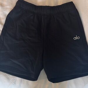 ALO Yoga Accolade Black Sweat Shorts